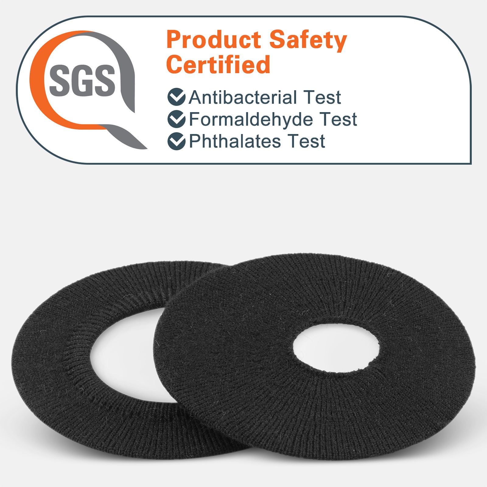 Geekria Headphone Ear Covers - 2 Pairs Washable Fabric Protectors