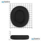 Geekria Comfort Mesh Fabric Replacement Ear Pads for SONY MDR-7506, MDR-MV1, MDR-V6, MDR-V7, MDR-M1, MDR-M1ST, MDR-CD900ST Headphones, Ear Cushions (Black)