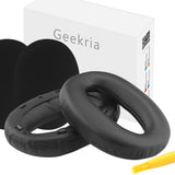 Geekria QuickFit Replacement Ear Pads for Sony WH1000XM2, MDR-1000X Headphones Ear Cushions, Repair Parts (Black)