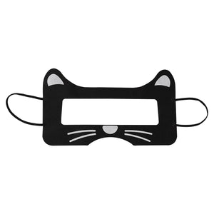 Geekria 50PCS VR Cartoon Disposable Face Mask VR Headset Mask, VR Eye Cover, VR Headset Cover Mask Universal Mask for VR Compatible with Meta Quest 3/Quest 2/Quest Pro PSVR2 for Adults (Black Cat)