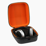 Geekria Shield Case for Large-Sized Over-Ear Headphones, Replacement Hard Shell Travel Carrying Bag with Cable Storage, Compatible with HiFiMAN HE 1000, SHURE SRH440 Headsets (Dark Grey)