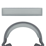 Geekria Protein Leather Headband Pad Compatible with Corsair HS55, HS55 PRO Headphones, Replacement Band Repair Part (Grey)