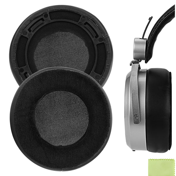 Geekria Comfort Hybrid Velour Replacement Ear Pads for Hifiman HE400SE