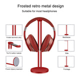 Geekria Aluminum Alloy Headphones Stand for Over-Ear Headphones, Gaming Headset Holder, Desk Display Hanger with Solid Heavy Base, Compatible with Bose, Sennheiser, HyperX Gaming Headset (Red)