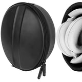 Geekria Shield Headphones Case for Foldable On-Ear Headphones, Replacement Hard Shell Travel Carrying Bag with Cable Storage, Compatible with JBL, JLab, Beats, Mpow Headsets (Black)