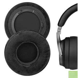 Geekria Comfort Velour Replacement Ear Pads for Corsair Virtuoso RGB, Virtuoso RGB Wireless SE, Virtuoso RGB Wireless XT Headphones Ear Cushions, Headset Earpads, Ear Cups Repair (Black)