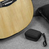 Geekria Shield Carry Case Compatible with Fender Mustang Micro Headphone Amp Case, Replacement Hard Shell Travel Carrying Bag with Cable Storage (Grey)