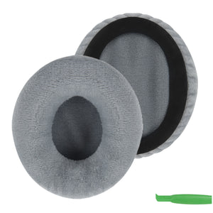 Geekria Comfort Velour Replacement Ear Pads for Sennheiser Momentum On-Ear Momentum 2.0 On-Ear Momentum 2.0 On-Ear Wireless Headphones Ear Cushions, Ear Cups Cover Repair Parts (Grey)