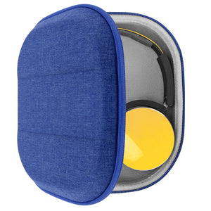 Geekria Shield Headphones Case Compatible with JBL, Sony, AKG, Skullcandy, Replacement Hard Shell Travel Carrying Bag with Cable Storage (Blue)
