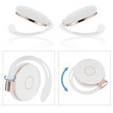 Geekria Wired Clip-On Ear Headphones with Mic, 3.5mm Hook-On Earbuds, Call Control, Lightweight & Hair-Friendly, Compatible with Android Devices (White / 3.9ft)