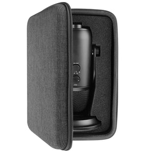 khanka carrying bag for blue yeti usb microphone Geekria for Creators Microphone Case with Foam Compatible with Blue 19