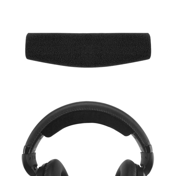 Geekria Velour Headband Pad Compatible with Sennheiser HD598 HD598SE HD598CS HD595 HD569 HD559 HD558 HD555 HD518 HD515 Game ONE PC360 PC373D, Headset Head Cushion Cover (Black)