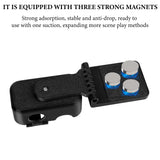 Geekria Magnetic Mount Stand Compatible with DJI Osmo Nano Action Camera, Desktop Stabilizer Mounts, Adjustable Handle, Suitable for Desk, Outdoor, Car Shoot (Black)