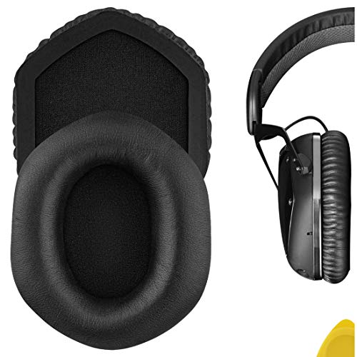 Geekria QuickFit Replacement Ear Pads for V-MODA Crossfade Wireless, M-100, LP, LP2 Crossfade 2, Crossfade 3 Headphones Ear Cushions, Headset Earpads, Ear Cups Cover Repair Parts (Black)