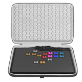 Geekria Hard Shell Travel Case Compatible with Corsair NOVABLADE PRO, Arcade Controller Carrying Bag (Dark Grey)