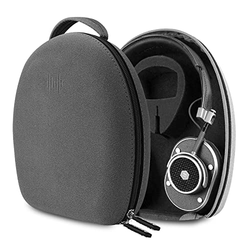 Geekria Shield Case Compatible with B&O Play HX, PORTAL, H9i, JBL Tune760NC, Tune710BT, TUNE700bt, Headphones, Replacement Protective Hard Shell Travel Carrying Bag with Cable Storage (Grey)