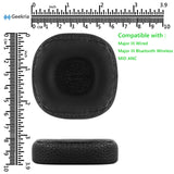 Geekria QuickFit Replacement Ear Pads for Marshall Major III Wired, Major III Bluetooth Wireless, MID ANC Headphones Ear Cushions, Headset Earpads, Ear Cups Cover Repair Parts (Black)