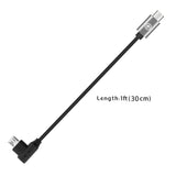 Geekria Short Micro-USB Male to Male Data Sync Cable Compatible with DJI Spark Remote Controller, Raspberry Pi Zero, PS4, Owlet, Android Devices, DAC, 30 cm