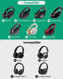 Geekria QuickFit Replacement Ear Pads for Skullcandy CrusherWireless/CrusherEVO/CrusherANC, Hesh3/HeshEVO/HeshANC, Venue ANC Headphones, Repair Parts (Deep Red)