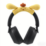 Geekria Knit Fabric Headband Cover Compatible with Bose QC45, QC35 II, Sony WH-1000XM5, 1000XM4, Beats Solo4, Studio3, JBL Tune 720BT Headphones, Easy DIY Installation (Yellow)