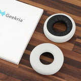 Geekria Replacement Ear Pads for Sony WH-CH520/ WH-CH510/ WH-CH500 Headphones Ear Cushions, Repair Parts (White)