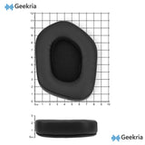 Geekria QuickFit Replacement Ear Pads for Logitech G733, G535, G335 Headphones Ear Cushions, Repair Parts (Black)