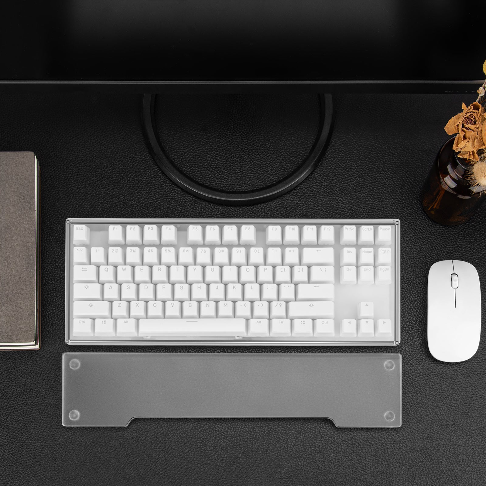 Geekria Acryl-handspoorste voor toetsenbord met 87 toetsen – ergonomische gaming-ondersteuning. Compatibel met Razer/Logitech TKL (mat afwerking Geekria Acryl-handspoorste voor toetsenbord met 87 toetsen – ergonomische gaming-ondersteuning. Compatibel met Razer/Logitech TKL (mat afwerking