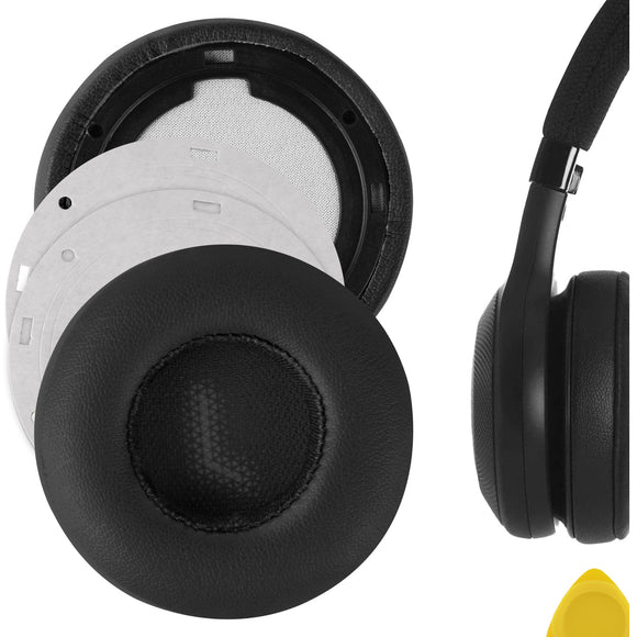Geekria QuickFit Replacement Ear Pads for JBL E35, E45bt, E45, C45BT Headphones Ear Cushions, Headset Earpads, Ear Cups Cover Repair Parts (Black)