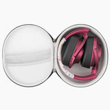 Geekria Shield Headphones Case Compatible with Sony WH-XB900N/H910N/H900N/1000XM6/1000XM4 and More, Replacement Hard Shell Travel Carrying Bag with Cable Storage (Deep Red)