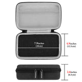 Geekria Webcam Carrying Case Compatible with Logitech MX Brio Ultra HD 4K Streaming Webcam Replacement Hard Shell Travel Carrying Bag with Cable Storage (Dark Grey)