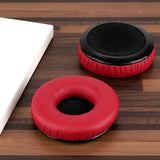 Geekria QuickFit Replacement Ear Pads for Sennheiser HD25, HD25SP, HD25 Lite, HD25 Plus, HD25 Limited 75th Anniversary Edition Headphones Ear Cushions, Ear Cups Cover Repair Parts (Red)