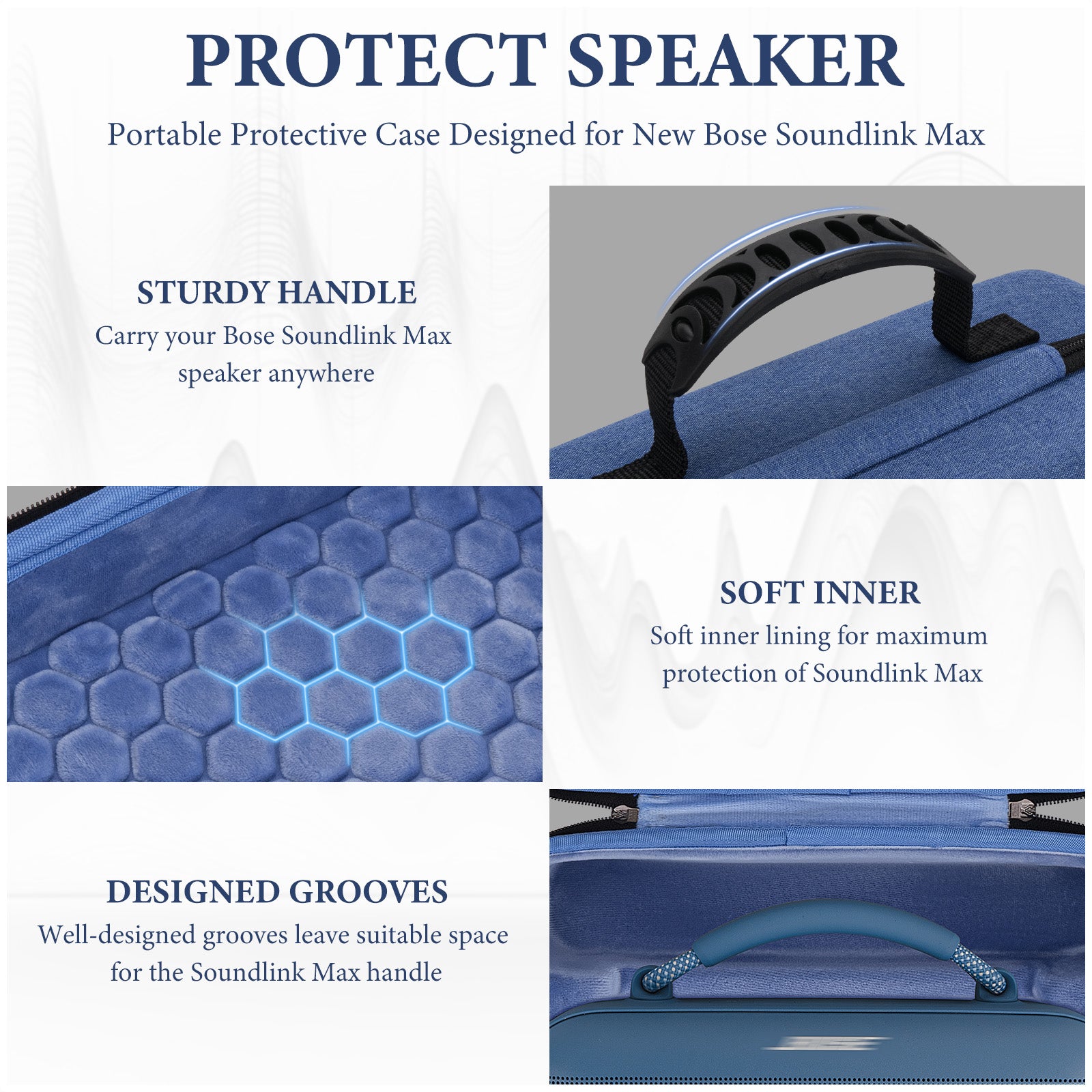 Geekria Shield Speaker Case Compatible with Bose Soundlink