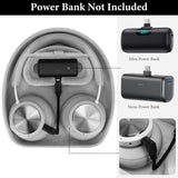 Geekria PRO Charging Headphones Case Compatible with Sennheiser PXC 550-II, B&O Beoplay H9/HX, Hard Shell, Durable, Multi-Layer Protection Travel Carrying Bag (White) Without Power Bank