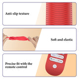 Geekria Remote Control Cover Compatible with Sony PlayStation 5, Silicone Skin Sleeve, Shock-Absorption Washable, Full Body Protective Case (Red)