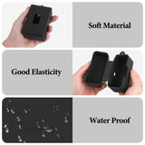 Geekria for Creators Microphone Case Cover Compatible with DJI Mic Mini Charging Case, Mic Silicone Protective Case Skin, Soft Microphone Travel Charging Case (Black)