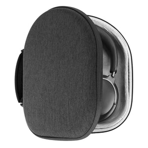 Geekria Shield Headphones Case Compatible with Bose QuietComfort45, QuietComfort35IIGaming, QuietComfort-35II Case, Replacement Hard Shell Travel Carrying Bag with Cable Storage (Dark Grey)