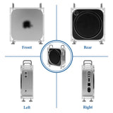 Geekria Computer Chassis Stand, Clear Acrylic Chassis Case, Compatible with Apple 2024 Mac Mini Desktop Computer, Apple 2024 Mac Mini M4 / 2024 Mac Mini M4 Pro Stand - Accessories (Transparent)