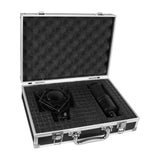 Geekria for Creators Microphone Case, Hard Shell Mic Carrying Case, Travel Protective Bag Compatible with Audio-Technica AT2005USB, ATR2100x-USB, AT2020, FIFINE K036, K025, Shure SM57 (Black)