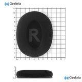 Geekria Comfort Soft Velour Replacement Ear Pads for Logitech G Pro/ ProX/ ProX2/ 433/ 233 Headphones Ear Cushions, Repair Parts (Black)