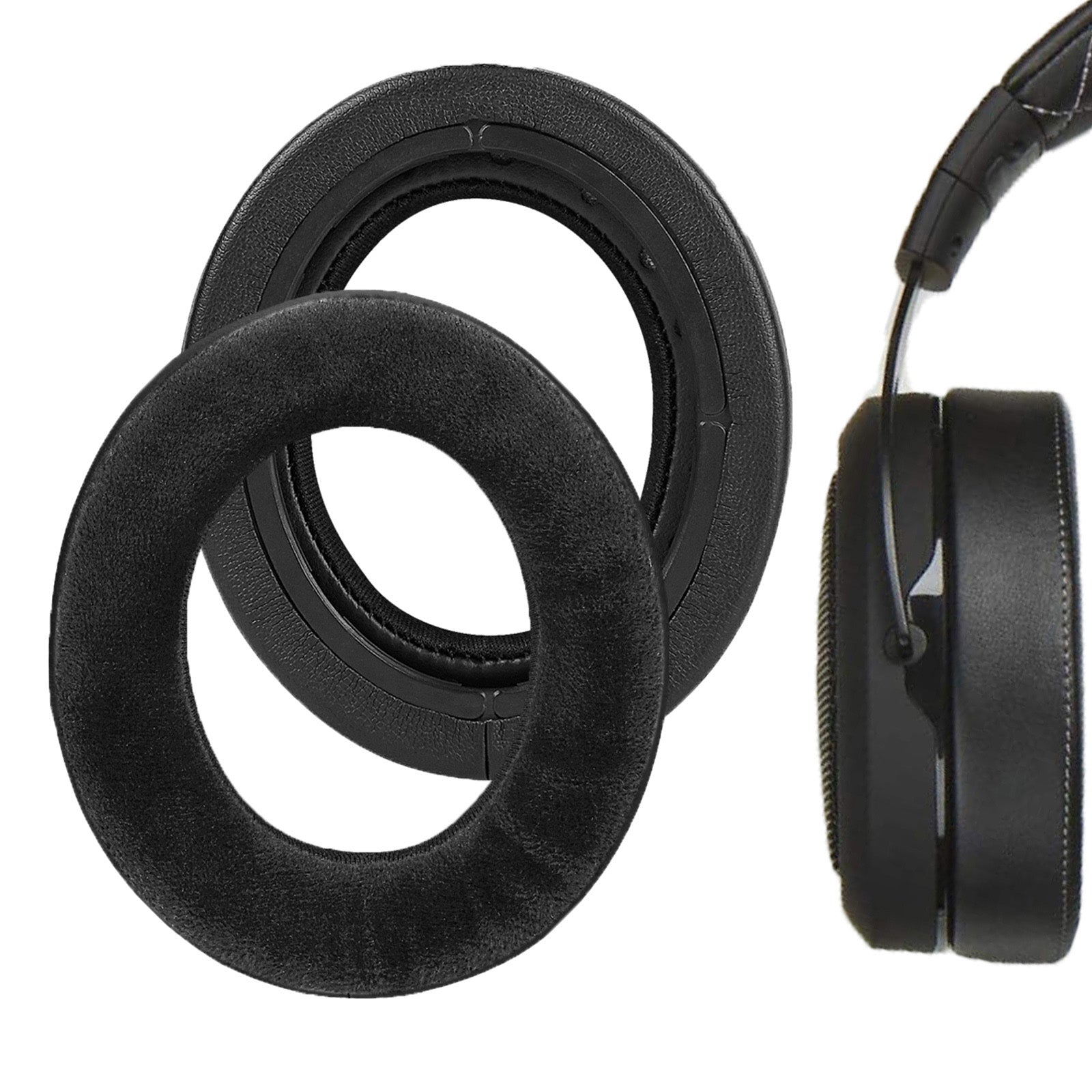 Geekria Comfort Hybrid Velour Replacement Ear Pads for Corsair HS70 PR