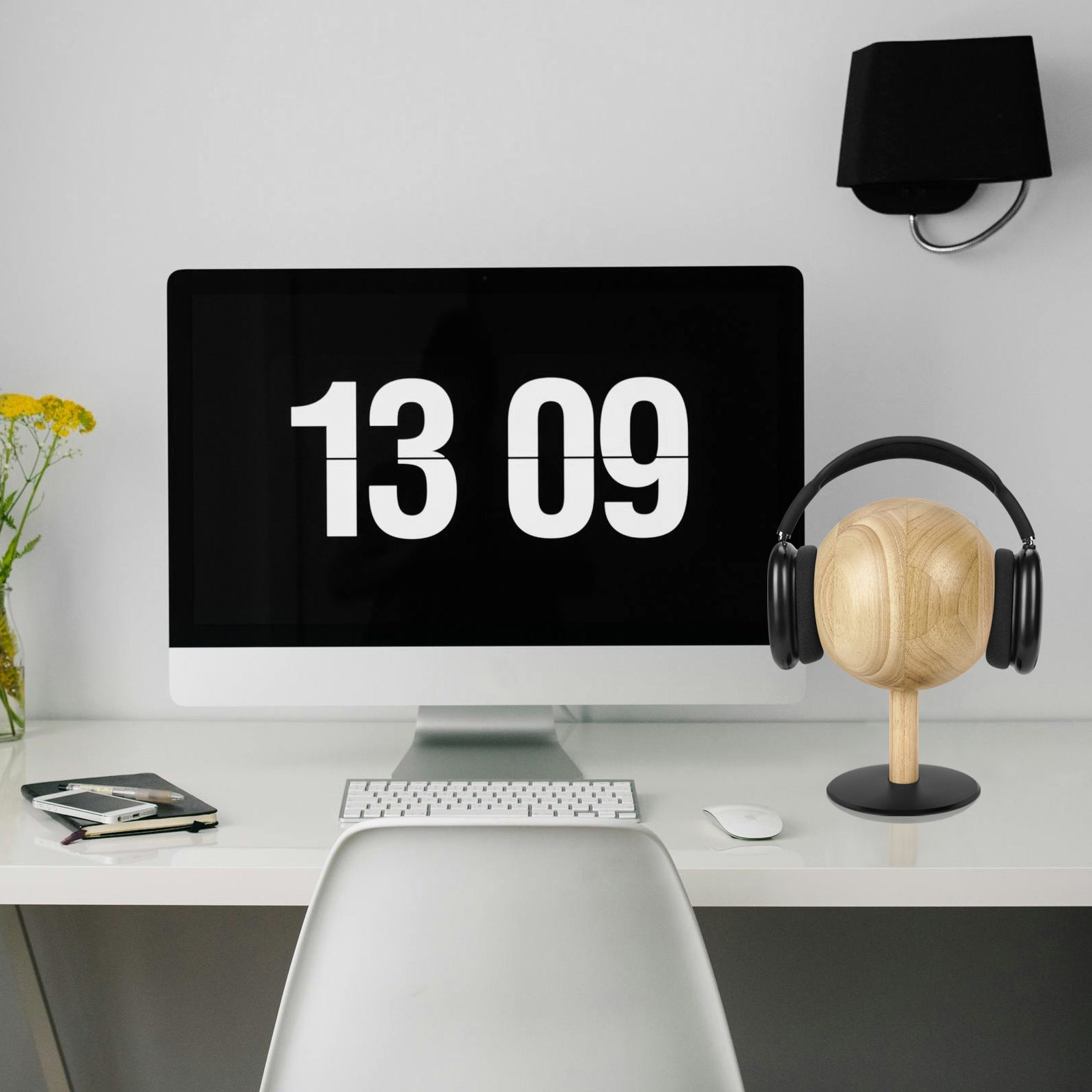 Aluminium Alloy Headphone Stand Rack Non-Slip Stand Holder Desk Gaming Headset Bracket Hanger - 3