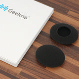 Geekria Comfort Foam Replacement Ear Pads for Logitech OEM PC 860 Stereo Headphones Ear Cushions, Repair Parts (Black)