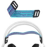 Geekria Mesh Fabric Headband Pad Compatible with Logitech G733, G335, G535 Headphones Replacement Band, Headset Head Cushion Cover Repair Part ( Purple / Mint Green)