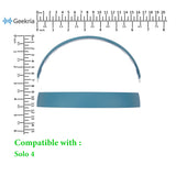 Geekria Plastic Headband Pad Compatible with Beats Solo 4 Headphones, Replacement Band Repair Part (Blue)