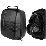 Geekria Shield Headphones Case Compatible with SHURE SRH440, SRH240A Case, Replacement Hard Shell Travel Carrying Bag with Cable Storage (Black)