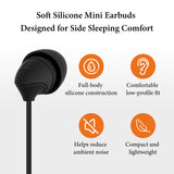 Geekria Sleeping Headphones for Side Sleepers, USB-C Wired Soft Silicone In-Ear Earbuds with Mic & Volume Control, Sleep, Travel & Meditation (3.9FT)