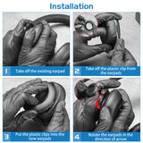 Geekria QuickFit Replacement Ear Pads for Bang & Olufsen Beoplay H4/H6/H7/H9/H9i/HX, Portal Headphones Ear Cushions, Repair Parts (Khaki / No Plastic Clip)