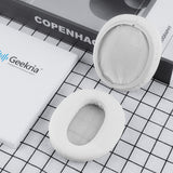 Geekria QuickFit Replacement Ear Pads for Sony WH-CH700N/ CH710N/ CH720N Headphones Ear Cushions, Repair Parts (White)