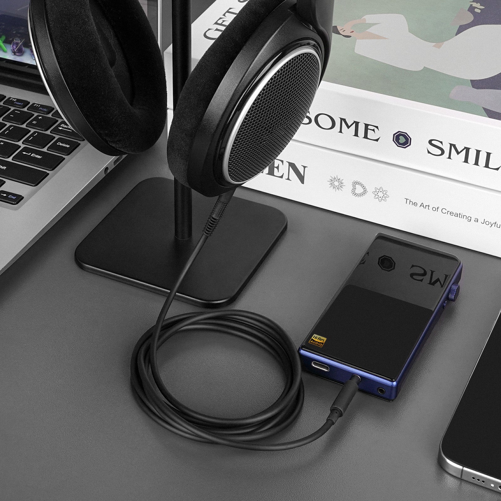 Geekria ケーブル 互換性 オーディオコード ゼンハイザー グレー Geekria Audio Cable Compatible with Sennheiser HD 620S/599/599SE/ 598/