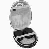 Geekria Shield Case Compatible with Sony WH-CH720N, WH-1000XM6, WH-1000XM5, WH-ULT900N Headphones, Replacement Protective Hard Shell Travel Carrying Bag with Cable Storage (SeaShell Black)